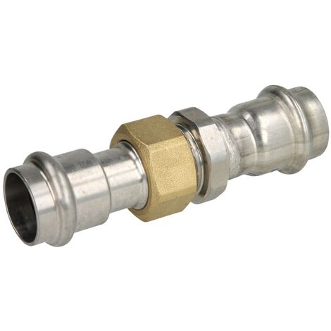 Raccord de transition démontable à sertir profil V en inox FF22