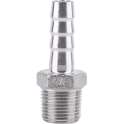 Raccord de tuyau à embout barbelé et filetage mâle pour réparation (3/8"x10mm)