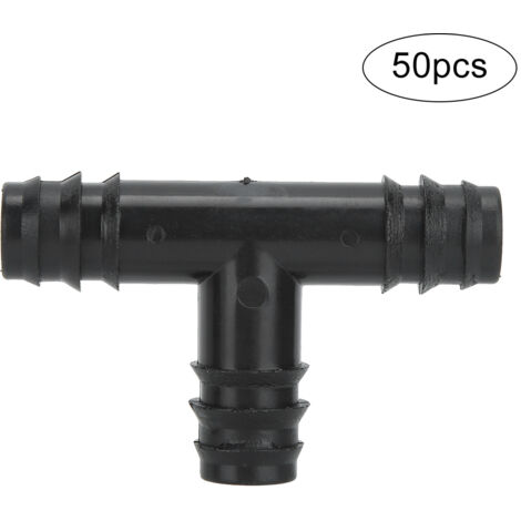 Raccord de tuyau d'arrosage 3 voies 16mm pour système d'irrigation jardin - 50 pièces