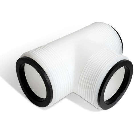 Raccord de tuyau de piscine de 38 mm, raccord en T de 1,5 pouce, adapté aux tuyaux de pompe de filtre à sable de piscine enterrée.