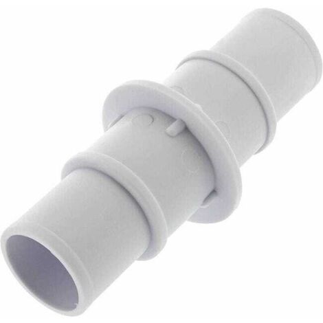 Raccord de tuyau de piscine, raccord droit à ventouse, pour piscines de 1-1/4" et 1-1/2", adaptateur de tuyau, blanc, 1 pièce