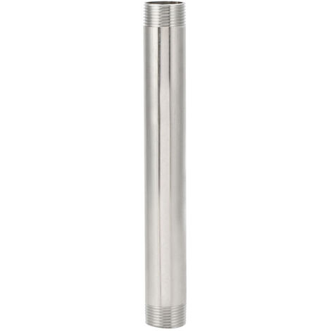 Raccord de tuyau en acier inoxydable, filetage mâle G3/4, prolongateur de 20 cm, adaptateur pour tuyauterie