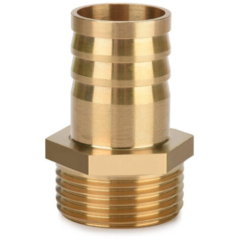 Raccord de tuyau en laiton 1" AG x 1" (25mm) - Adapteur d'extrémité - 1 pièce - OUYLAF