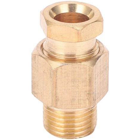 Raccord de Tuyau en Laiton Droit pour Tubes Nylon, Cuivre et Aluminium - Adaptateur Conduit PD618