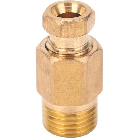 Raccord de Tuyau en Laiton pour Conduits Nylon, Cuivre, Aluminium - Adaptateur Droit PD418
