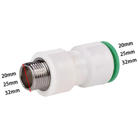 Raccord de tuyau flexible à trois voies, coude direct à diamètre variable, raccord thermofusible, 20mm 25mm 32mm,CHINA,32mm,Argent