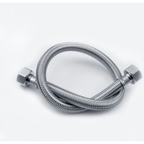 Raccord de tuyau flexible pour robinet, tuyaux d'alimentation universels pour robinet, tuyau d'eau tressé en acier inoxydable de qualité supérieure pour robinets de cuisine, salle de bain et toilettes