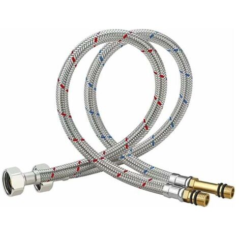 Raccord de tuyau G3/8 - M10-60CM, accessoires de tuyau, raccord de tuyau blindé étendu pour robinets thermostatiques
