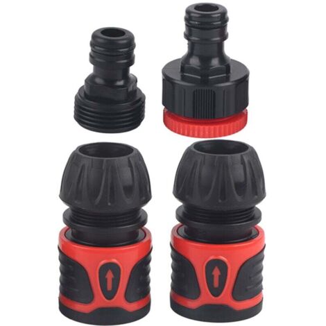 Raccord de tuyau, kit de raccords rapides facile à remplacer 2,4 x 1,4 pouces pour balcon de cour de production agricole d'espace vert public