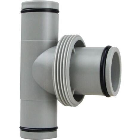 Raccord de tuyau pour piscine 1,25" - Raccord de tuyau de rechange - Raccord de tuyau de piscine - Accessoires de tuyaux pour 3 adaptateurs de piscine (raccord en T de 1,5 à 2 x 1,25")