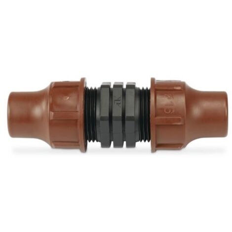 Raccord de tuyau PP 16 mm verrouillable marron type BF-12