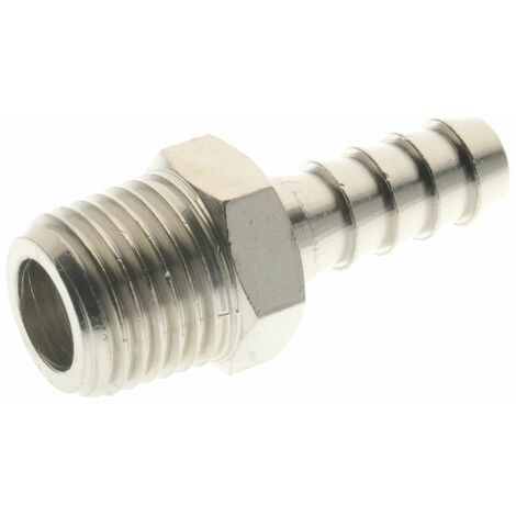 Raccord de tuyau souple RS PRO Droit, BSPP 3/8" mâle Laiton, 75 bar ( Prix pour Paquet de 10 )