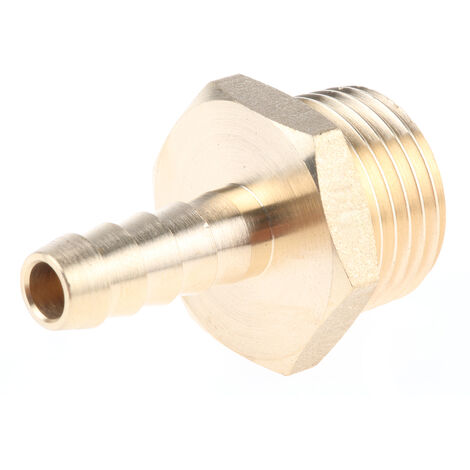 Raccord de tuyau souple RS PRO, G mâle 1/2" Laiton ( Prix pour Paquet de 2 )