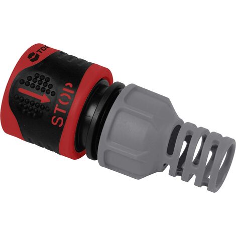 RACCORD DE TUYAU TOOLCRAFT 1561118 PLASTIQUE AVEC SYSTÈME AQUASTOP Ø 13 MM (1/2'')