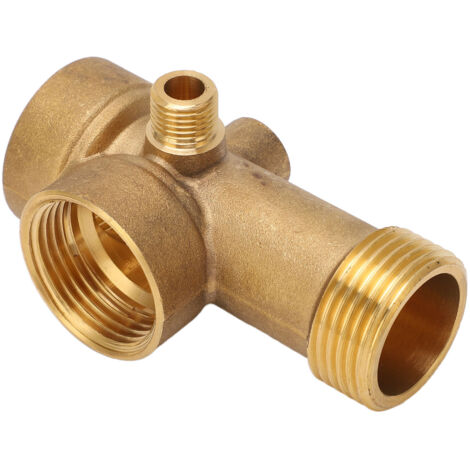 Raccord de Tuyauterie 5 Voies en Laiton G1 G1/4 pour Eau, Huile, Gaz - Cuisine et Salle de Bain