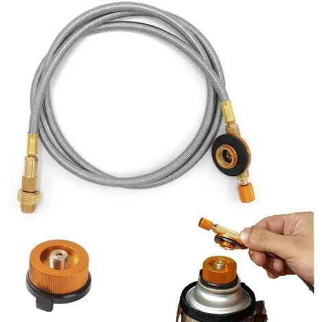 Raccord de valve de remplissage de gaz pour réchaud de camping extérieur, tuyau d'extension, tube, raccord de réservoir de gaz, adaptateur de bouteille de gaz, réchauds de cuisine portables