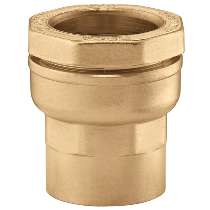 Raccord DECA droit femelle 3" (80/90) laiton pour tube PE Ø90 - Sferaco