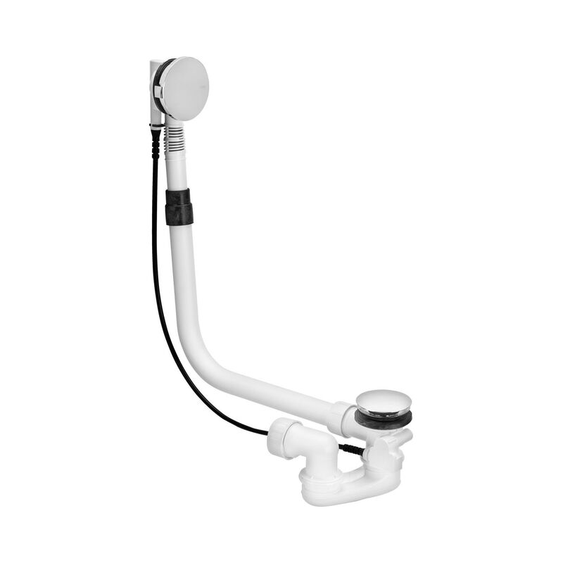 Viega - Multiplex bonde de vidage et trop-plein combiné avec bonde pour baignoire spéciale chrome