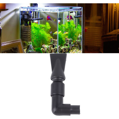 Raccord D'Écoulement Rotatif pour Aquarium - Bec Plat et Coudé 3 Voies - Accessoire de Pompe à Eau pour Aquariums Familiaux -AUTRES