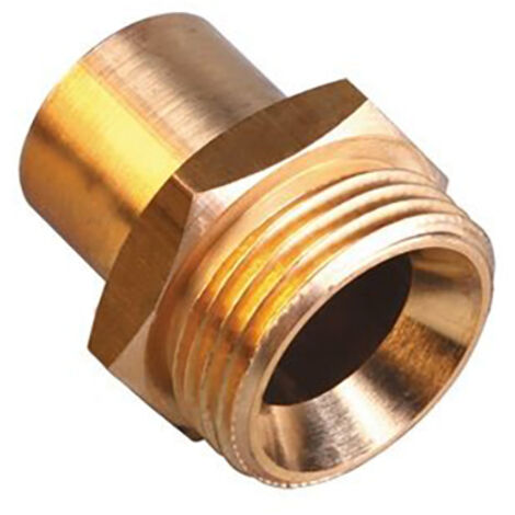 Raccord d'entrée pour régulateur gaz - Cuivre Ø18 / Mâle JSC 3/4"- Gaz Naturel - Propane - NF - Gurtner