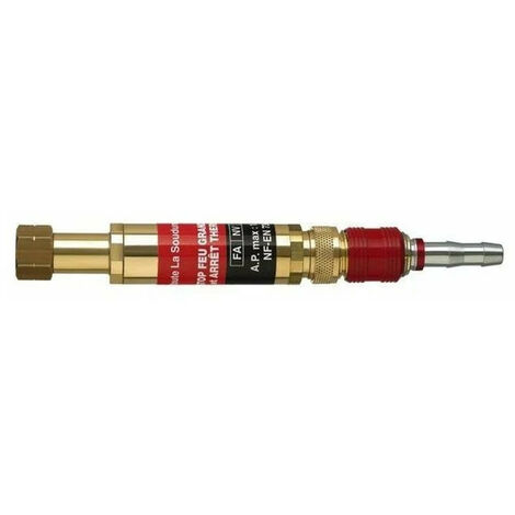 Raccord détendeur gaz Toute la soudure Super-Racormatic avec colliers écrou 16x150 G douille tuyau Ø10x17