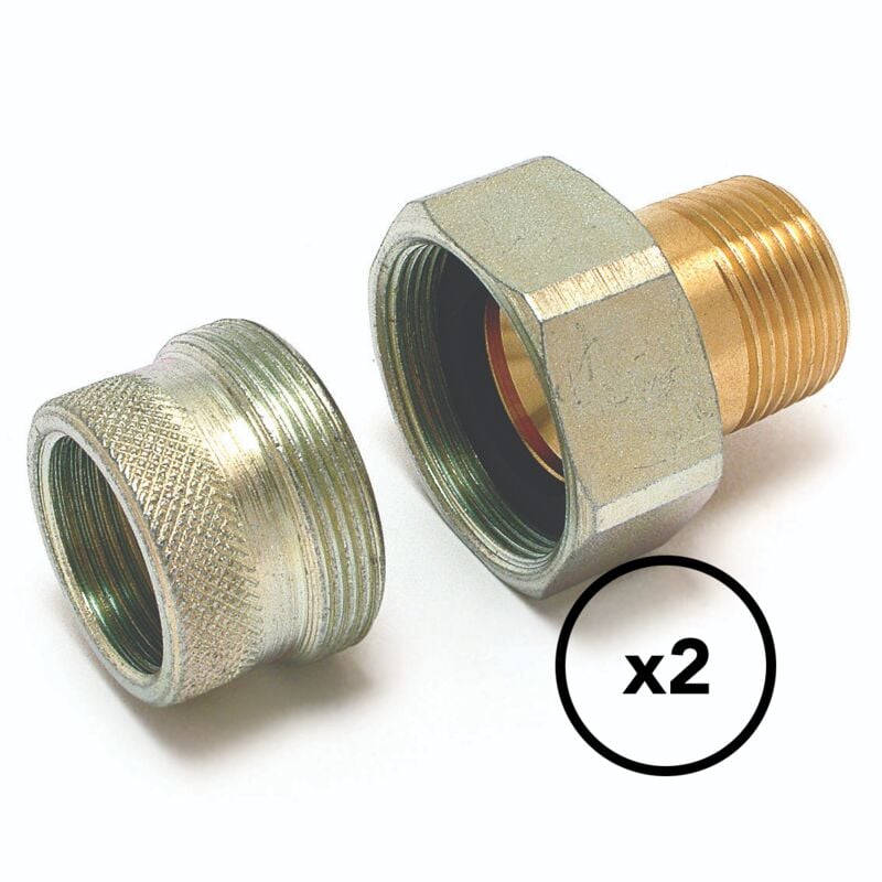 Raccord diélectrique isolant mâle-femelle pour ballon d'eau chaude et chauffe-eau - 3/4" - Vendus par 2 - 889606 - Comap