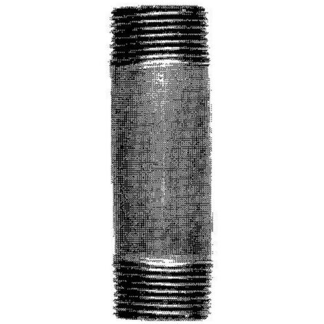 Raccord double filetage en fonte d'Atusa, n° 23, noir, 1 ½, 60 mm