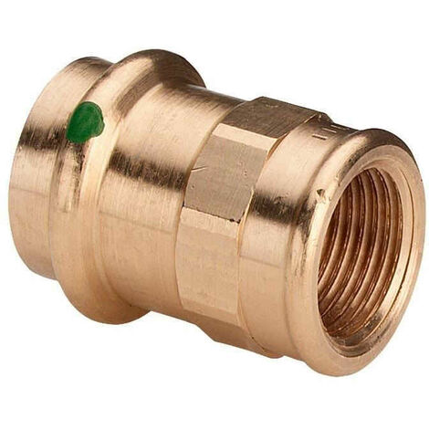 Raccord droit à sertir cuivre V - F3/4 x ø15 mm