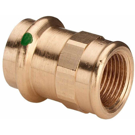 Raccord droit à sertir cuivre V - F3/8 x ø12 mm