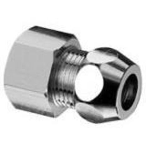 Raccord droit avec filetage intérieur 1/2 pouces x3/8 pouces x10mm