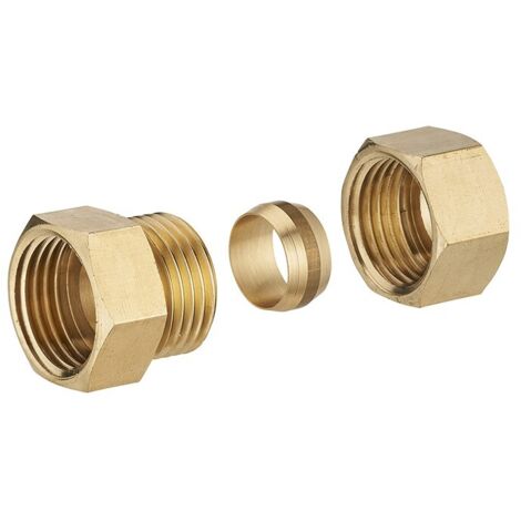 raccord droit bicone f 3/8 - ø14 lien 1 pièce