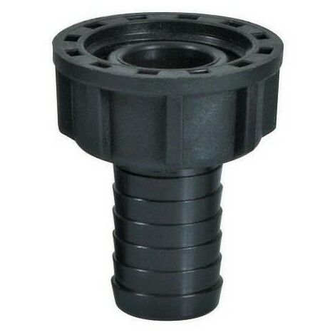 Raccord droit cannelé à écrou tournant 1''/25mm plastique