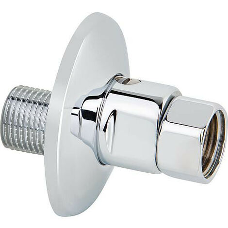 Raccord droit DN15(1/2")male x DN15(1/2") ecrou emballage : 1 piece, chrome