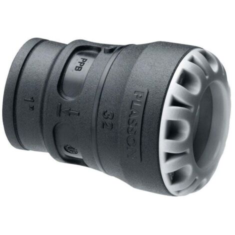 Raccord droit encliquetable PE Ø32 - Femelle 1"1/2 (40/49) - Série 1 - Plasson