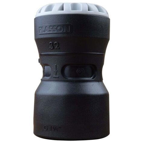 Raccord droit encliquetable PE Ø32 - Laiton femelle 1''1/4 (33/42) avec portée plate ISO 228 et joint fourni - Plasson