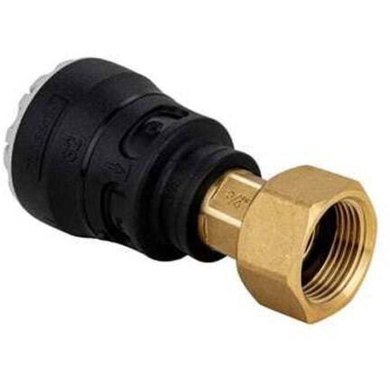 Raccord droit encliquetable pe Ø40 - Laiton femelle écrou-prisonnier 1''1/2 (40/49) Plasson