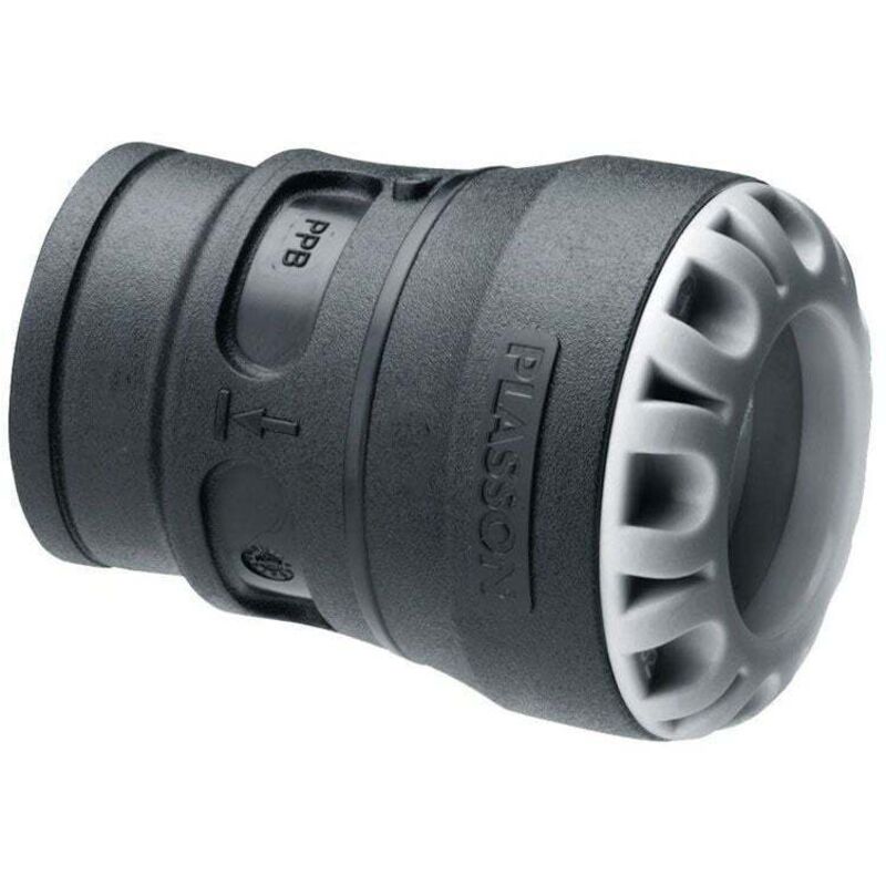 Raccord droit encliquetable pe Ø50 - Femelle 1''1/2 (40/49) avec portée plate iso 228 et joint fourni Plasson