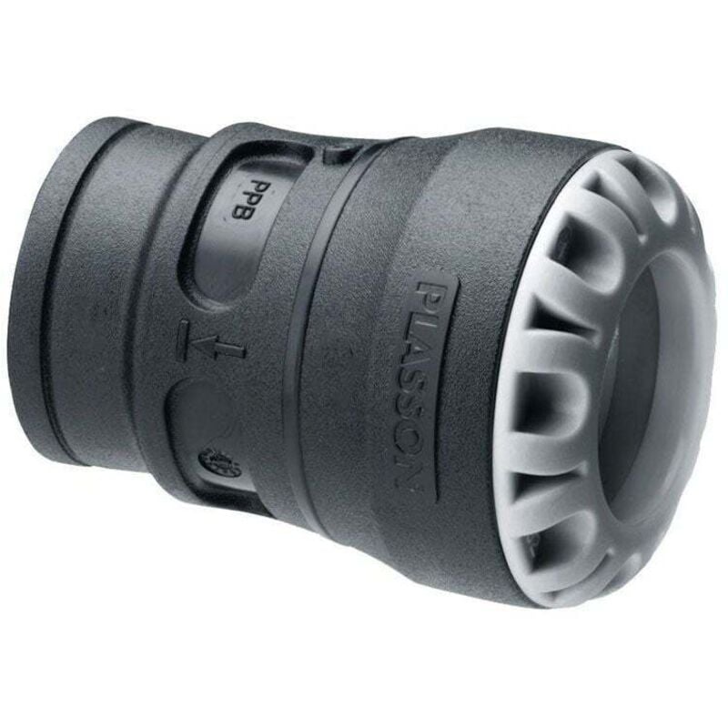 Raccord droit encliquetable pe Ø50 - Femelle 2'' (50/60) avec portée plate iso 228 et joint fourni Plasson