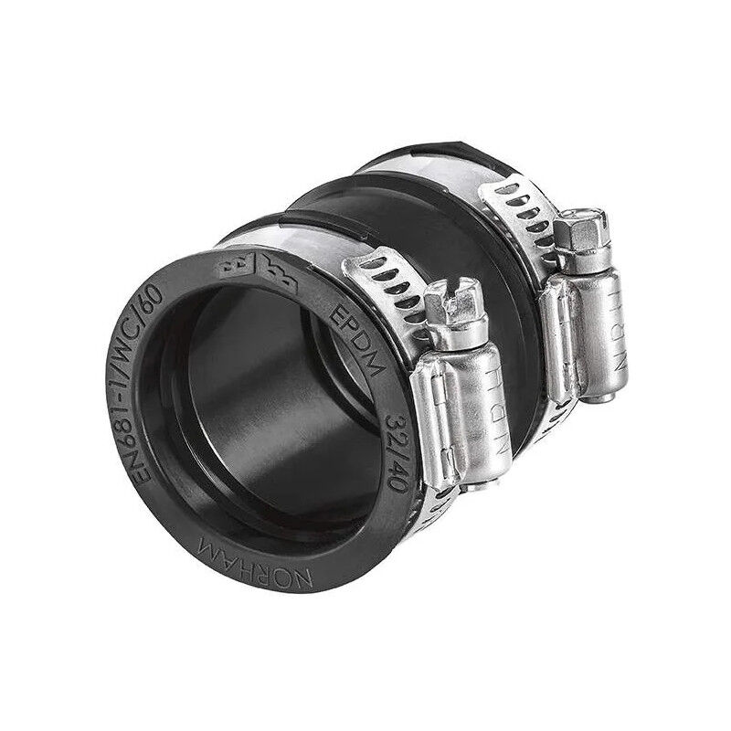 Norham - Raccord droit flexseal plus dc 0,6 Bar, 65/75 mm