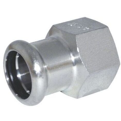 Raccord droit inox à sertir InoxPres® F - 54mm 50x60 - Raccorderie Metalliche