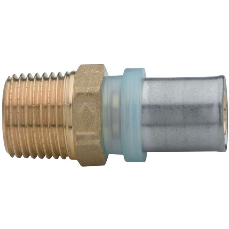 Raccord droit - mâle - pour tube multicouche - 16 vers 3/8 - lot de 2 Altech 4434912