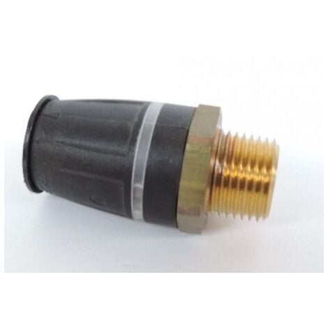 Raccord droit mâle pour tube multicouche Ø 20mm M15X21 (20 x R 1/2) bi-matière laiton / PPSU plomberie TECELOGO TECE 8710104