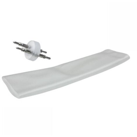 Raccord droit pour cordon lumineux led 13mm thermoformable 2 broches Lotti