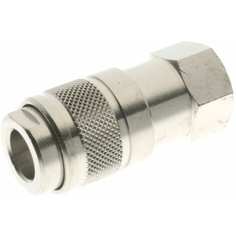 Raccord droit RS PRO 122 vers 1/4 BSP femelle 1/4 BSP femelle ( Prix pour Paquet de 10 )