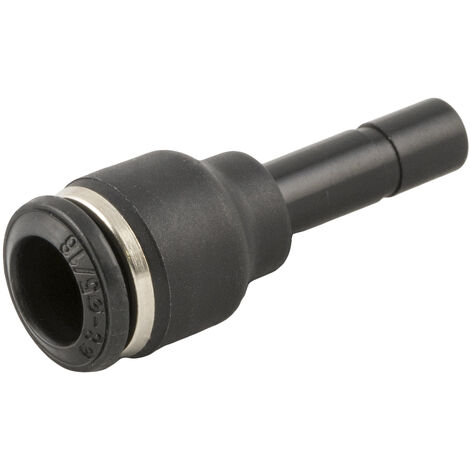 Raccord droit RS PRO 55705 vers Enfichable, 8 mm Enfichable 6 mm 6 mm Push-in, entrée ( Prix pour Paquet de 10 )