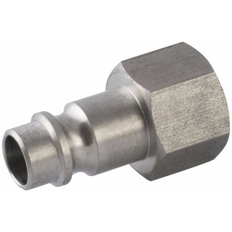 Raccord droit RS PRO, Filetage, Tube vers Femelle 1/2 in Female 15mm 1/2pouces en Acier ( Prix pour Paquet de 2 )