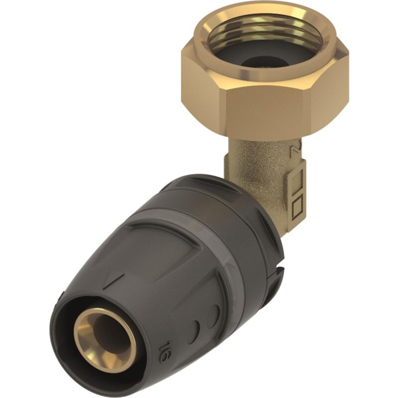 Tece - Raccord écrou tournant à 90° - Raccord écrou tournant à 90°: 16x3/8'