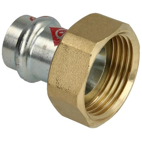 Raccord écrou tournant F3/4 à sertir acier F18 profil V pour chauffage