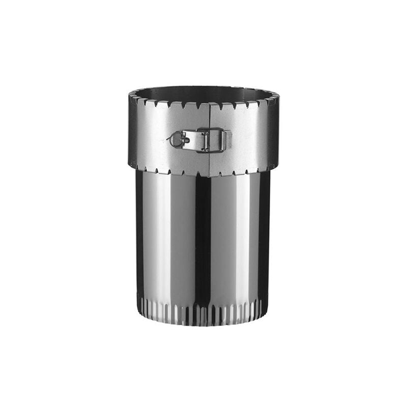 Raccord émaillée sur tubage flexible pour poêle à bois - Diamètre : 150/150