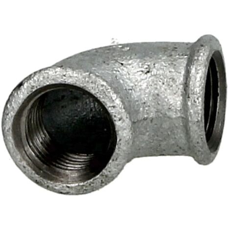 Raccord en fonte malléable coude 1/2’’ FF/FF